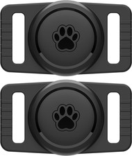 GOCII for Airtag Dog Collar Holder 2 Pack,Waterproof Dog Collar Holder for Apple