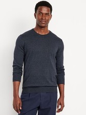 OLD NAVY MENS BLUE LONG SLEEVE CREW NECK KNIT PULLOVER SWEATER SZ L COMFY PREPPY