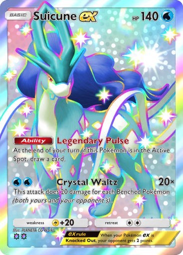 Pokemon Pocket TCG Card Full Art and Shiny Suicune EX DIGITAL | eBay