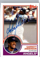 2022 Topps Archives Garrett Anderson Fan Favorites On Card Auto SP LA Angels MLB