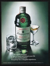 1974 Tanqueray Imported Special Dry Distilled English Gin Singular Print Ad