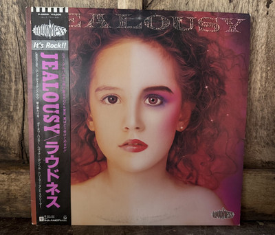 JEALOUSY - LOUDNESS - P-6268 rare Japanese Hair Metal vinyl W/ obi NM