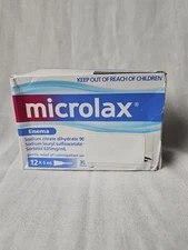 DAMAGED BOX- Microlax Enema 12 x 5ml - Fast & Gentle Constipation EXP 01/29