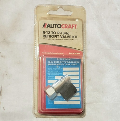 #ad #ad AutoCraft AC994 R 12 To R 134a Retrofit Valve Kit 7 16quot; Low Pressure Port $9.29