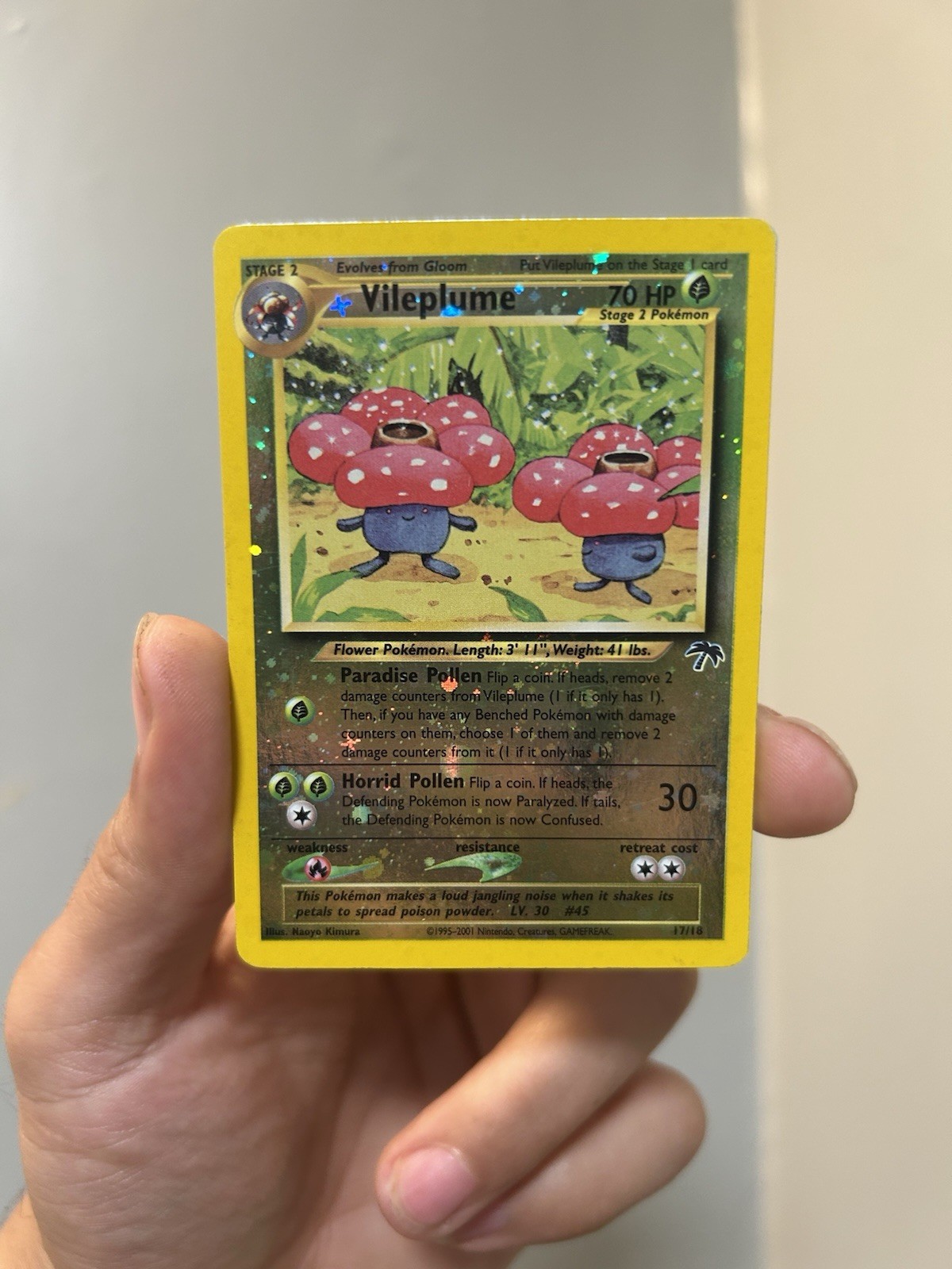 Vileplume 17/18 Reverse Holo Southern Islands Pokemon English NM