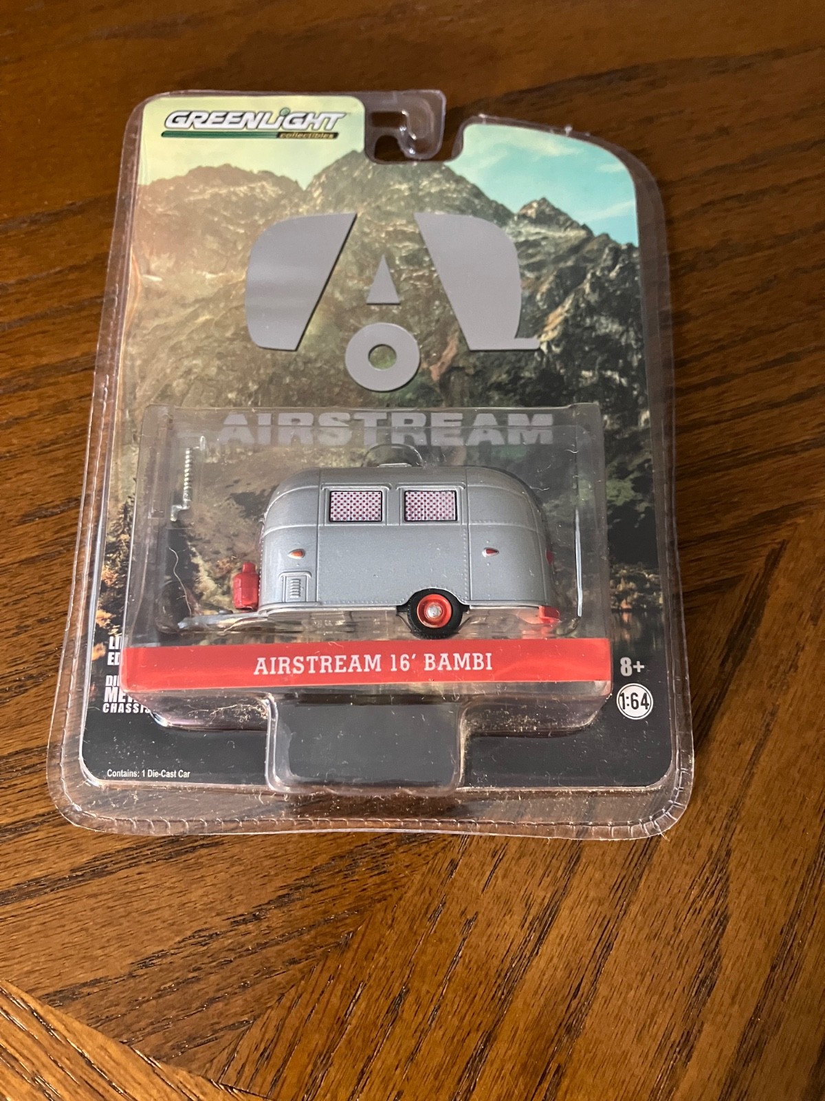 GreenLight Collectables Airstream 16FT Bambi Trailer - 1:64 Scale New In Package