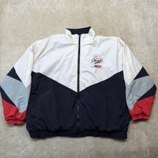 VTG Nascar Competitors View Dale Earnhardt Puffer Jacket Mens Large Black White