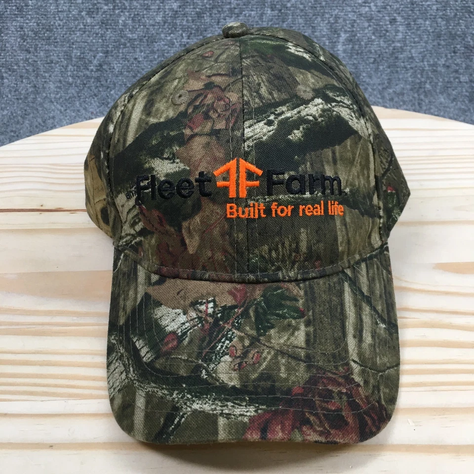 Gorra de béisbol Fleet Farm al aire libre unisex verde camuflaje sistema operativo ala curva ajustable Foto 2 de 4