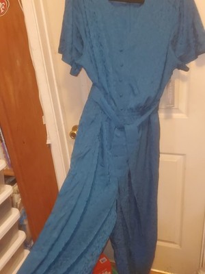Lane Bryant Jumpsuit Size 18 In Beautiful Hues Of Blue That Dazzles In Light NWT