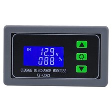 DC 6V-60V Low Voltage Protector Disconnect Switch Module with LCD Grey