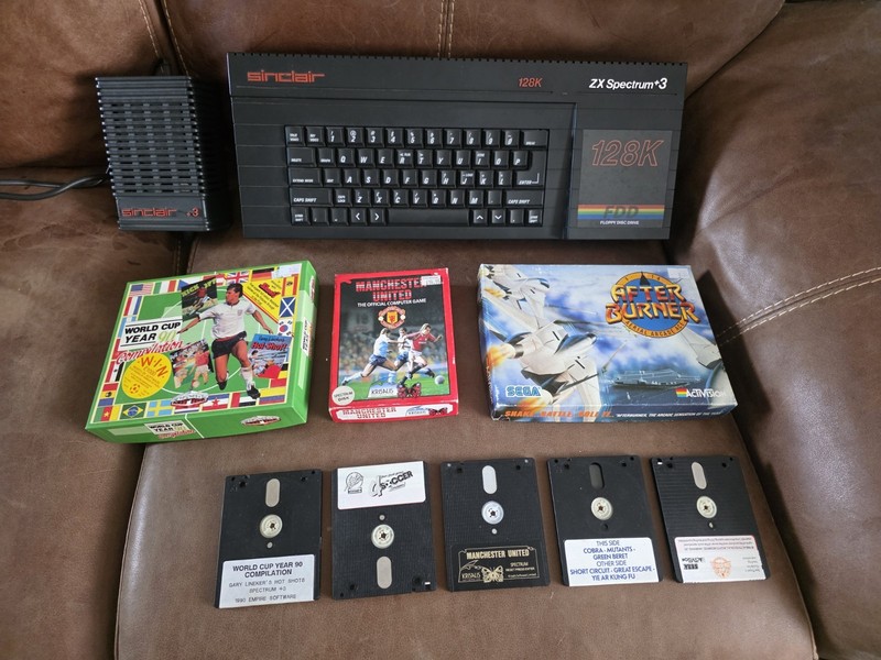 (2021 Refurbishment) Spectrum +3 Computer W/ Games (Tested and Working)