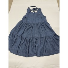 Blue Babydoll Dress Y2K Fashion Vintage rewind Layered Size Small