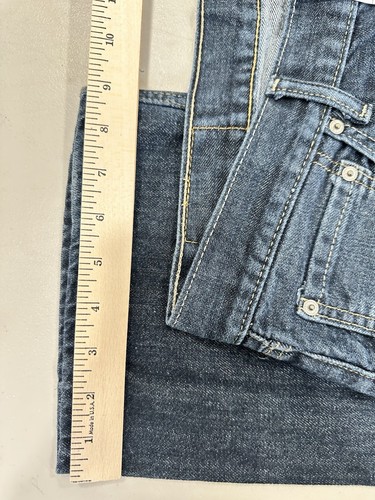 Jeans Levi's 527 uomo 36x32 slim bootcut jeans lavaggio scuro cotone #0741 - Foto 5 di 12