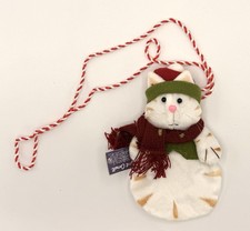 Vintage April Cornell 16  Soft Fabric Cat Pouch Necklace for gifting