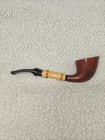 Stanwell Smooth Bamboo-Shank Danish Freehand Horn / Bent Dublin Estate Pipe — photo 1