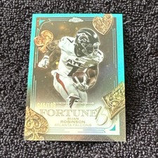 2025 Topps Chrome Bijan Robinson 046/199 Teal Fortune 15 Falcons F15-14