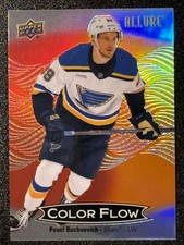 2024-25 Upper Deck Allure #CFL-44 Pavel Buchnevich Color Flow Red-Orange Blues