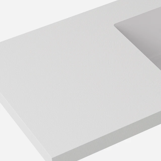 Blanco White sintered stone vanity top