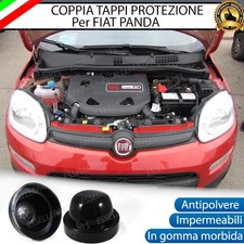 2 TAPPO COPRIFARO CUFFIA IN GOMMA FIAT PANDA 312 PER KIT A LED, E KIT XENON