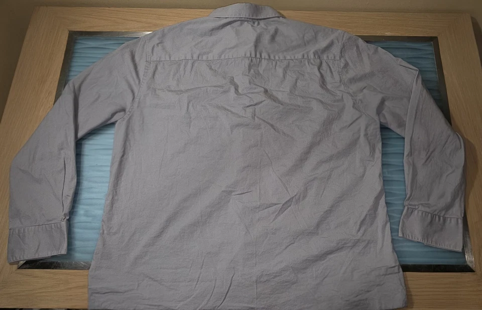 Camisa social Alfani masculina slim fit elástica cinza XL 17-17.5 34/35 longa  - Imagem 3 de 4