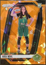2024 Panini Prizm WNBA - Ice Orange Prizms Basketball Nika Muhl #146 NM