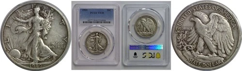 1919 Walking Liberty Half Dollar   PCGS VF-30