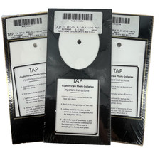 LOT 3 TAP Taprell Loomis 5.5 X 11 Refill 6 PIC EA Black Gold Reverse Mat Photo