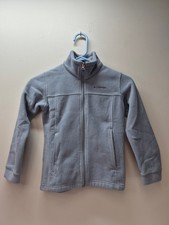 Columbia Light Blue Fleece Jacket Size Small 8 B340