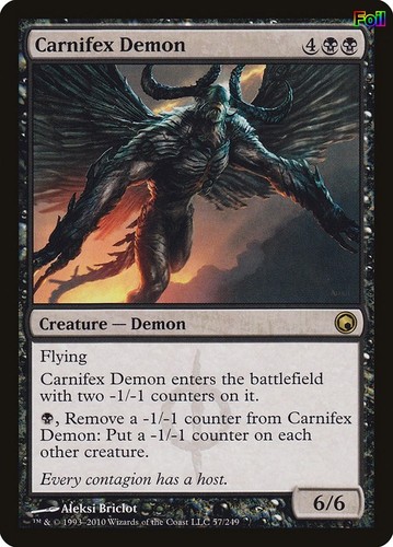 Carnifex Demon 57/249 Scars of Mirrodin Foil Rare