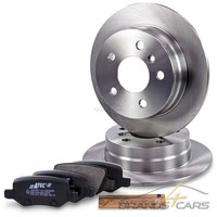 Atec Bremsscheiben Voll Ø258 + BremsbelÄGe Hinten FÜR Mercedes A-KLASSE B-KLASSE