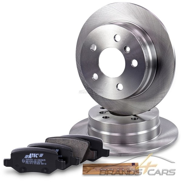 Atec Bremsscheiben Voll Ø258 + BremsbelÄGe Hinten FÜR Mercedes A-KLASSE B-KLASSE-image