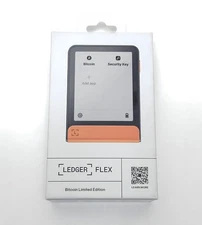 Ledger Flex Bitcoin Limited Edition Crypto Wallet | E Ink Touch Screen | Orange