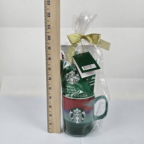 Starbucks Happy Holidays Mug Gift Set w/ Double Choc Hot Cocoa Pike Place Coffee - Picture 13 of 14