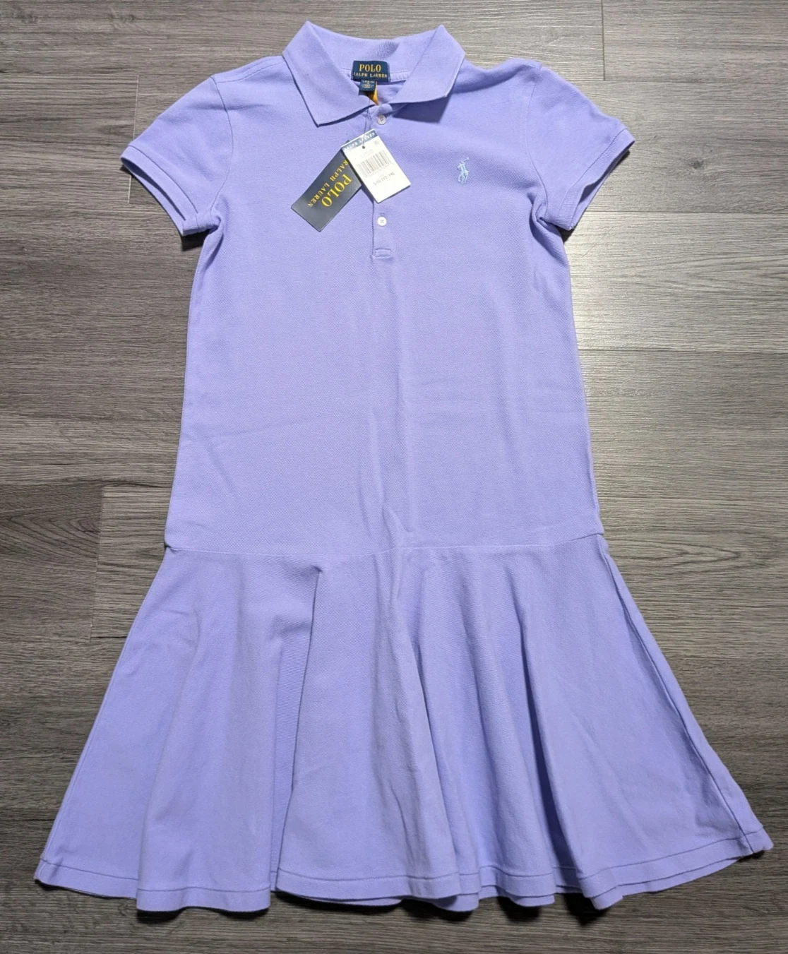 NWT Polo Ralph Lauren Girls Sky Lavender Short Sleeve Polo Dress Size L (12-14)
Opens in a new windo