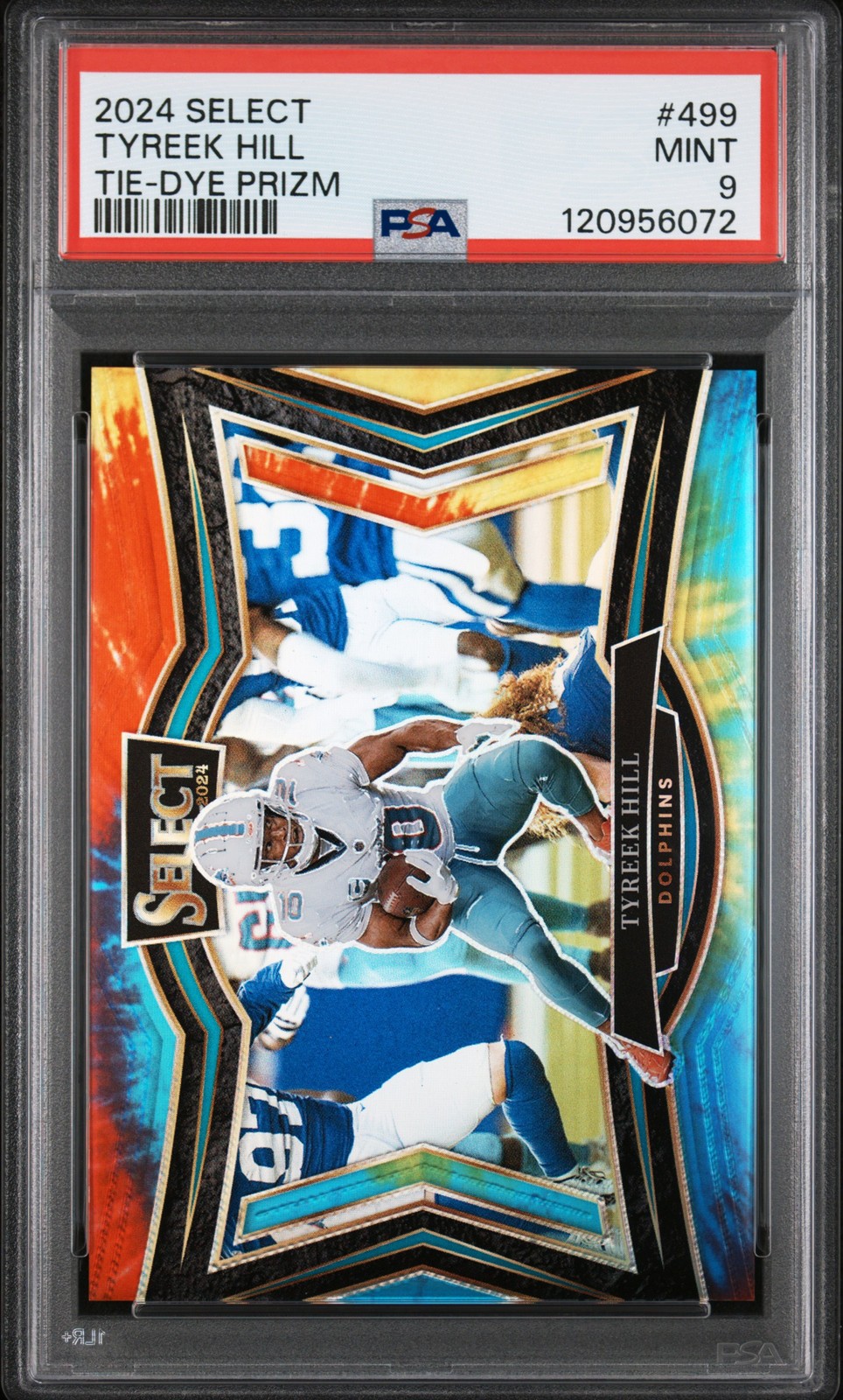 2024 PANINI SELECT TIE-DYE PRIZM #499 TYREEK HILL 5/25 PSA 9