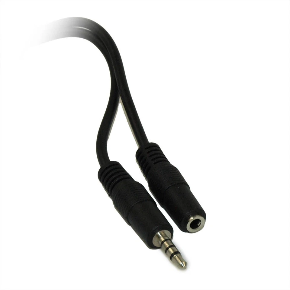 15ft 3.5mm 4 Conductor TRRS / 3 Band Mic or Video M/F EXTENSION Cable - Image 2 of 2