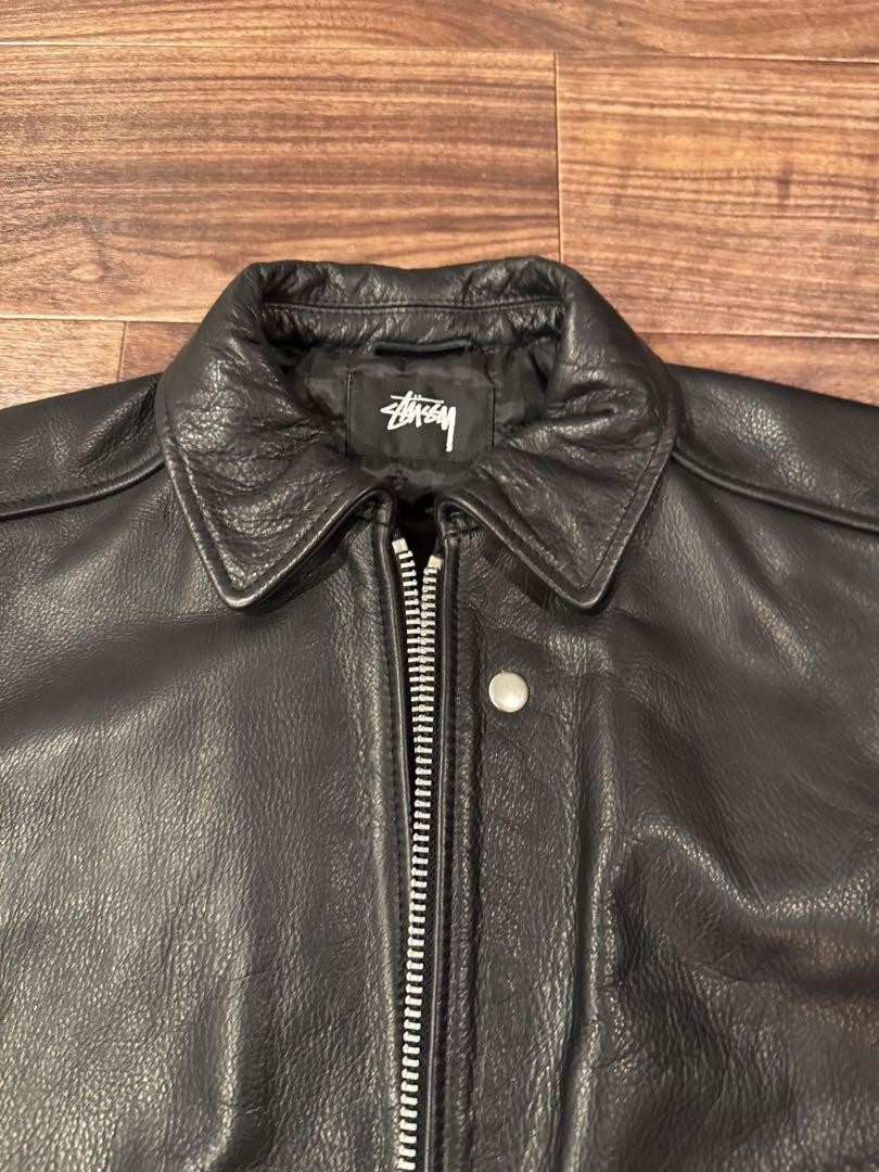 Under Price Stussy Leather Flight Jacket S Size | eBay Under Price Stussy Leather Flight Jacket S Size | eBay