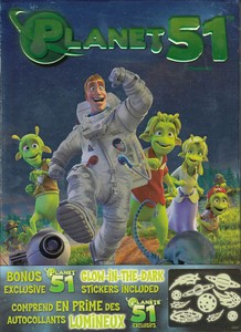 Planet 51 With The Glow In The Dark Stickers New Dvd Ebay