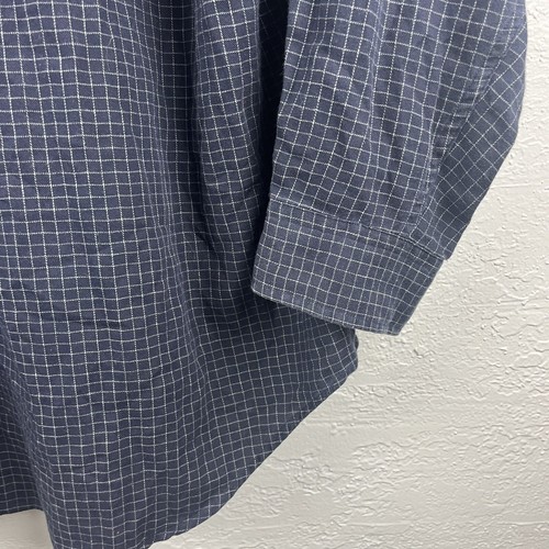 Ralph Lauren Mens Blaire Shirt 2XL Blue Navy White Check Long Sleeve Button Down - Picture 10 of 16