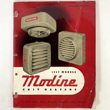 Modine Unit Heaters 1947 Models Catalog Asbestos History Home Heating Convectors