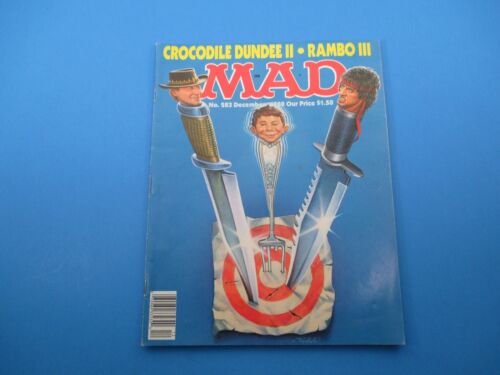 Vintage MAD Magazine dicembre 1988 Fumetti #283 Coccodrillo Dundee II 48pgs M1054 - Foto 1 di 2