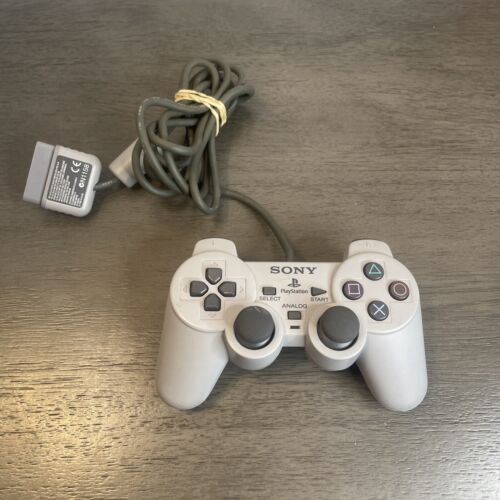 Sony PlayStation PS1 Dual Shock Analog Controller SCPH-1200 Tested