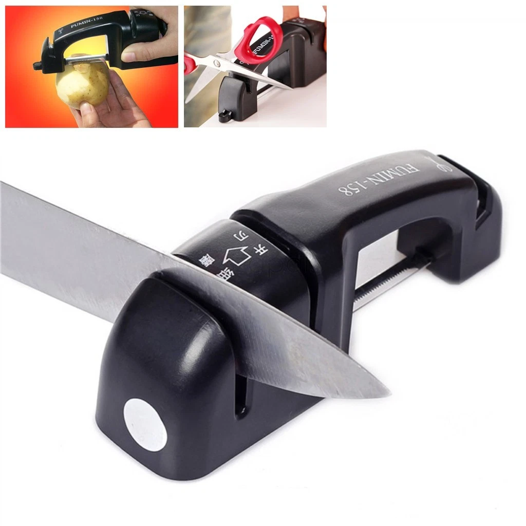 FuMin Global BLACK World's Best Knife Sharpener Brand New Genuine UK Stock