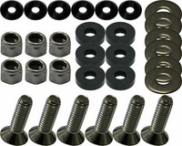 Go-Kart Boden Ablage Passform Set Mit Schwarz Unterlegscheiben Karting