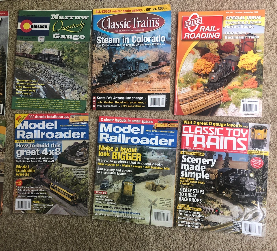 Railroad Model Vintage Train Toy Hobby Magazines Huge Lot of 26- 1979 to 2020 - Image 3 of 4
