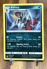Bisharp 135/236 Cosmic Eclipse Non Holo Uncommon Pokemon Card NM