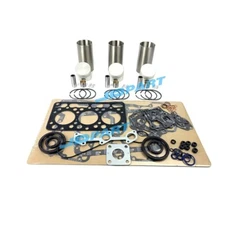 New D750 STD Cylinder Liner Kit With Gasket Set For Kubota Excavator Engine