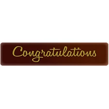 Chocolatree Congratulations Chocolate Decoration - 70/Box WS-999CTRE49857