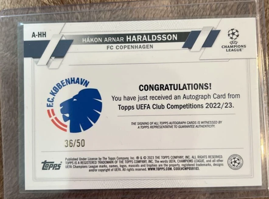 Hakon Arnar Haraldsson Gold Auto Rc from Japan JP Japanese