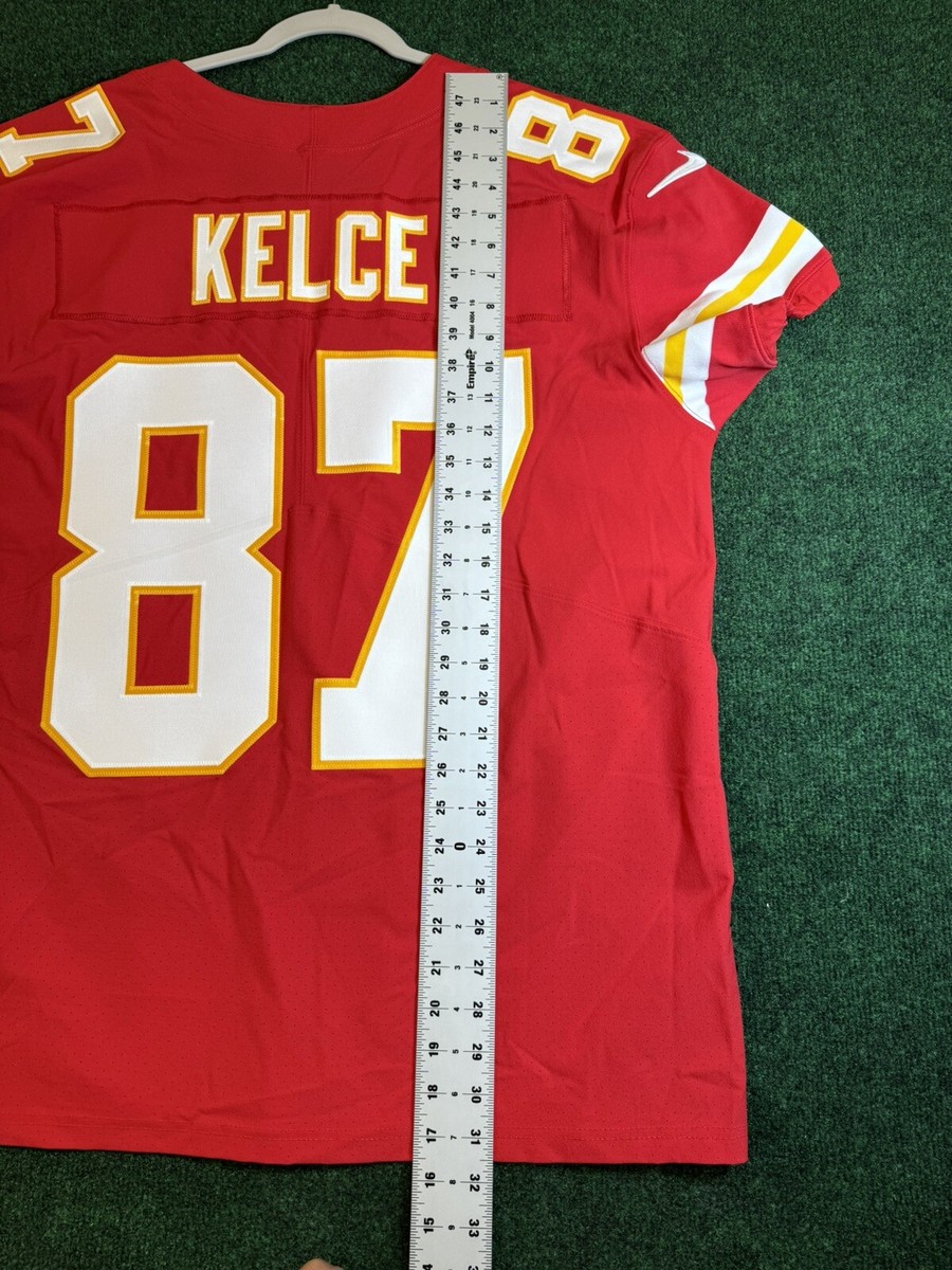 Authentic Travis Kelce Chiefs Super Bowl Nike Vapor Elite Jersey